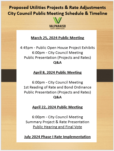 Public Meeting Schedule